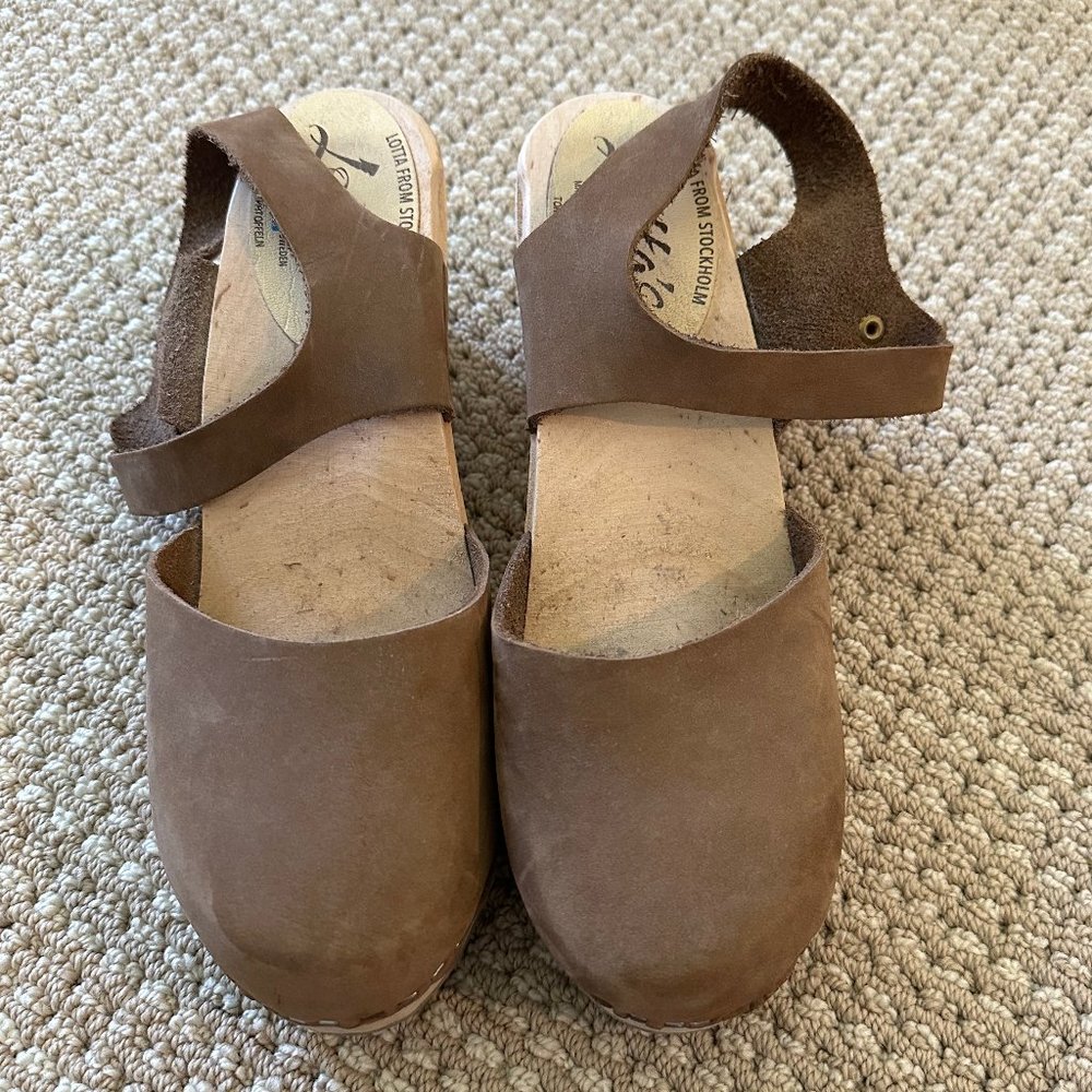 Lotta From Stockholm Brown Clogs, Size 40